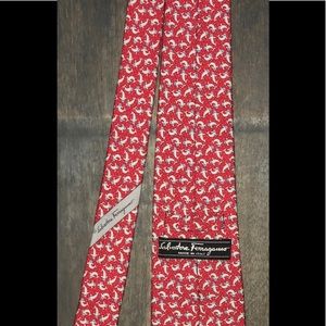 Salvatore Ferragamo - Silk Tie - Red Print